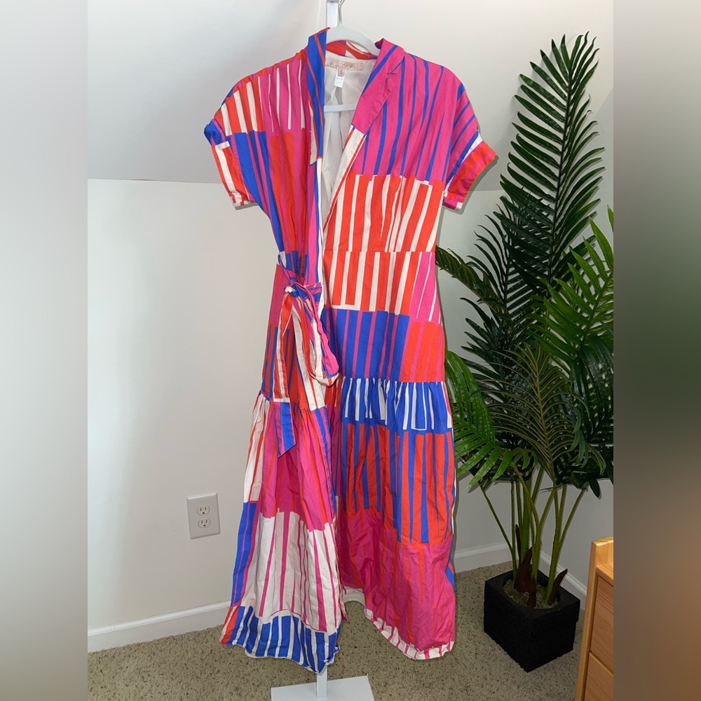 Hutch Rosen Stripe Dress Small - Picture 5 of 6